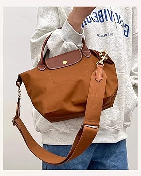 【未使用品】ロンシャンブラウン ナイロン ハンドバッグ ショルダーストラップ付き Amazon.co.jp: [ジョブズ・バッグ・ショップ] ロンシャン